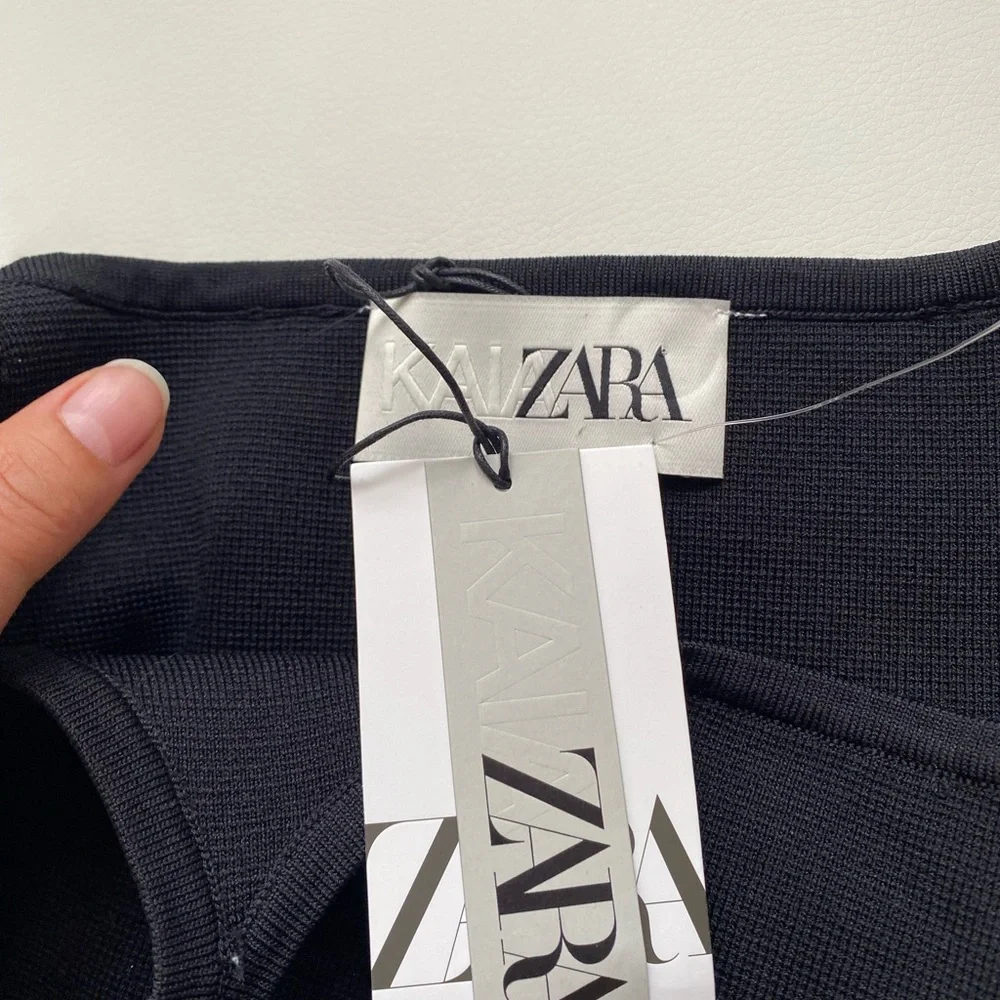 ZARA WOMEN’S BLACK TOP SIZE S - Picture 6 of 7